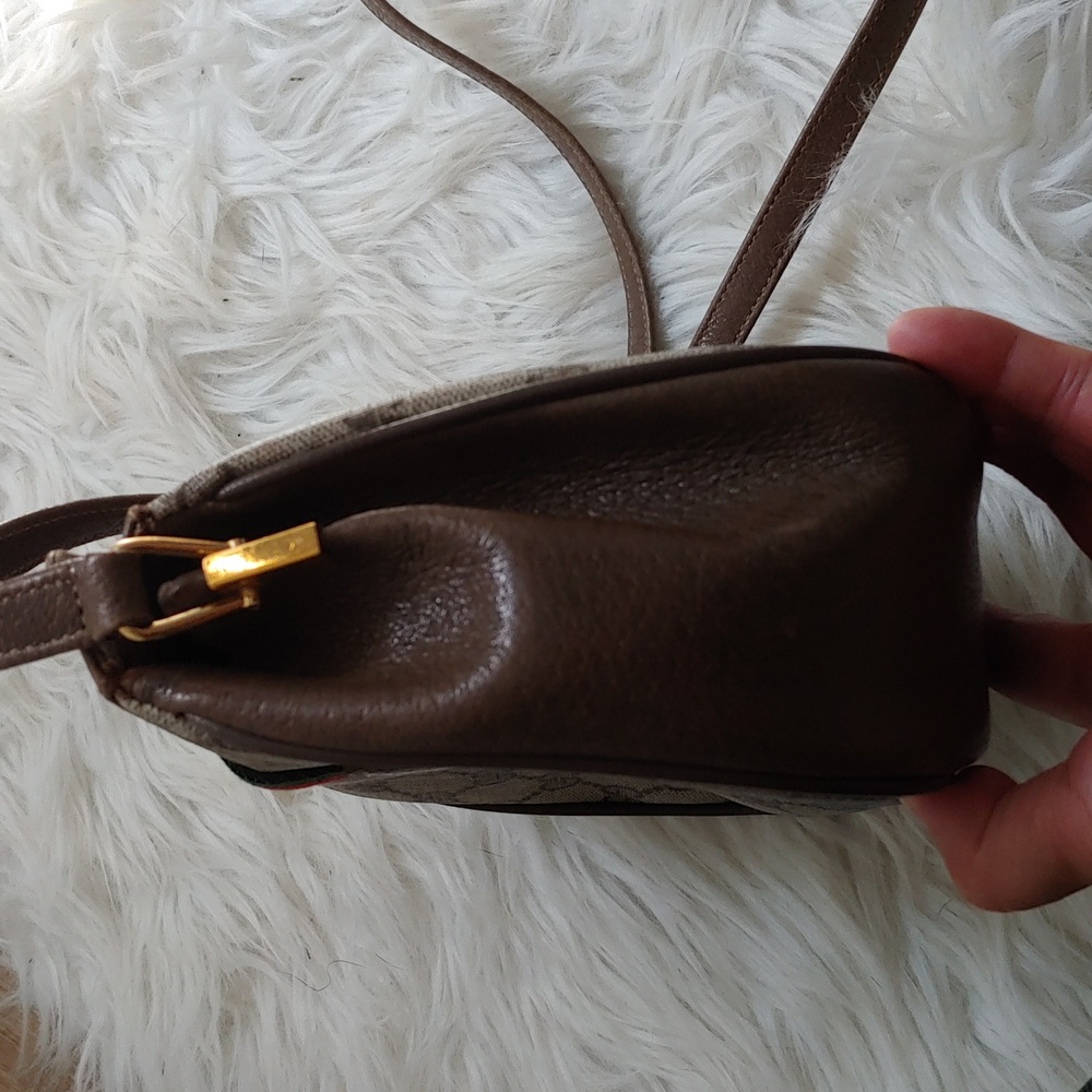 Authentic Vintage Gucci GG Monogram Supreme Sherry Web Ophidia Crossbody Bag - Picture 4 of 9